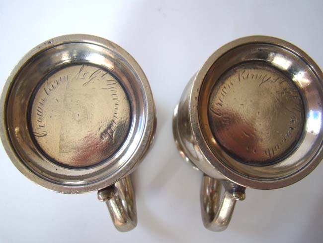 A fine collection of 19th century pewter tavern measures from the Crown Inn, Great Yarmouth, Norfolk, England, circa 1830-1850 — image 4